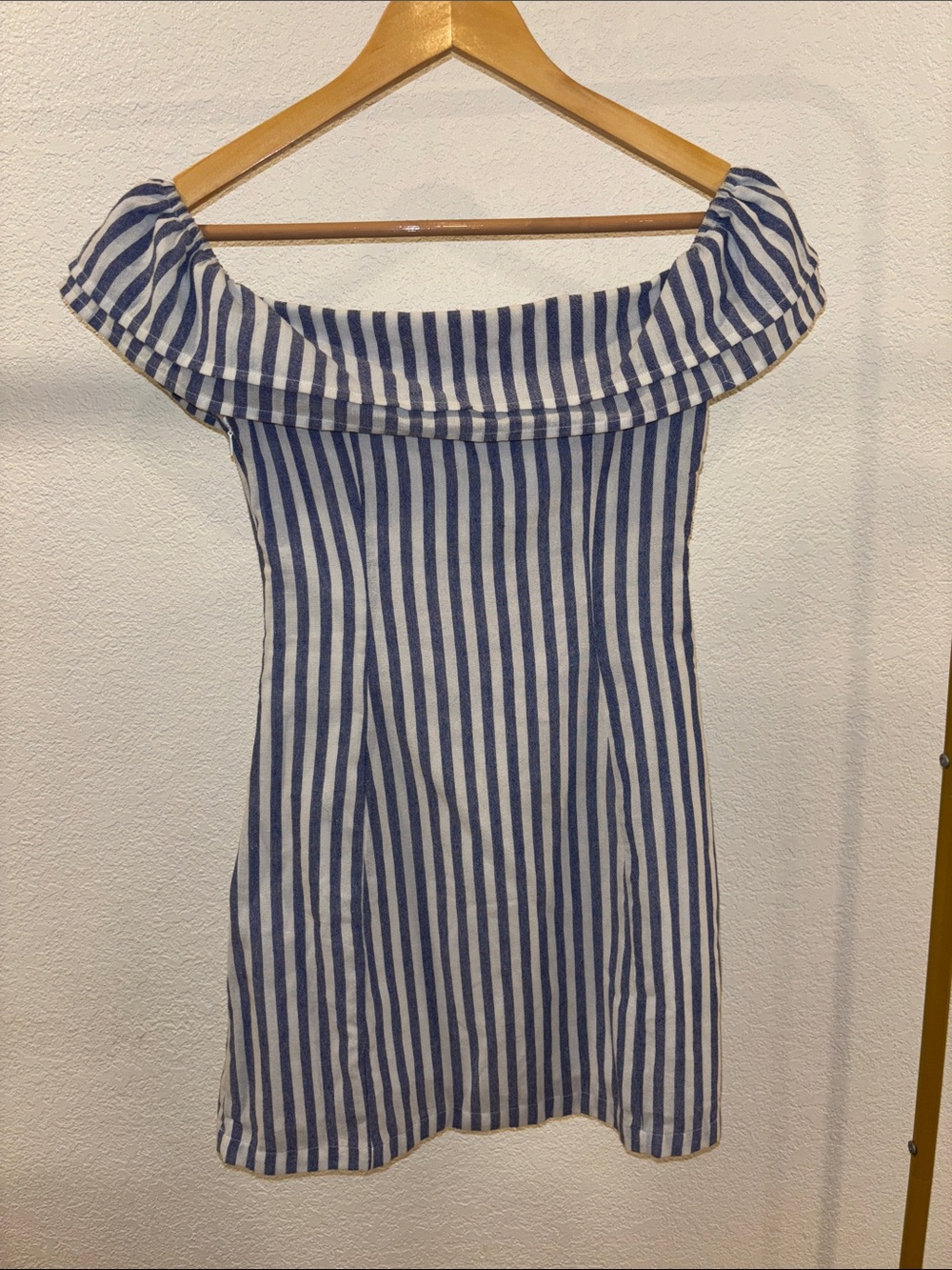 Lulu's Blue and White Striped Top